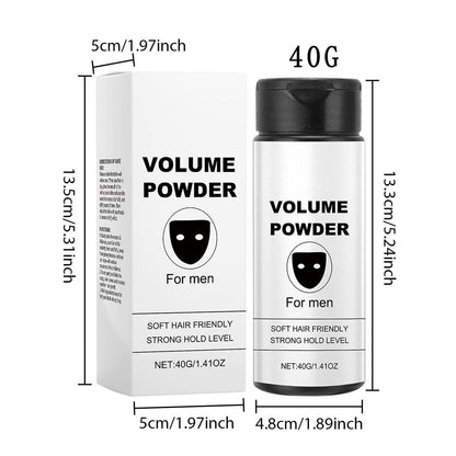 Portable grooming styling powder for men and women