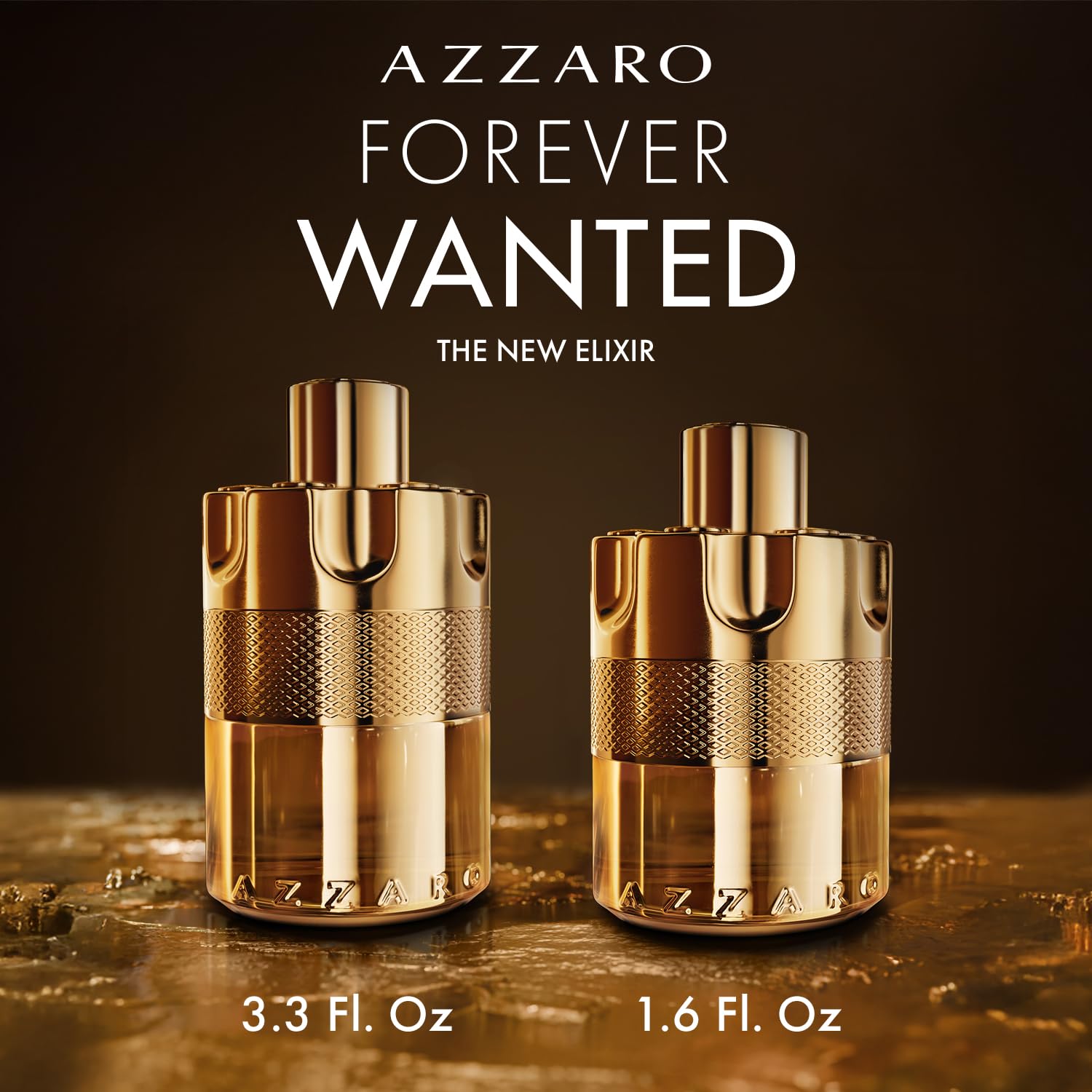 Azzaro Forever Wanted Elixir bottle side angle