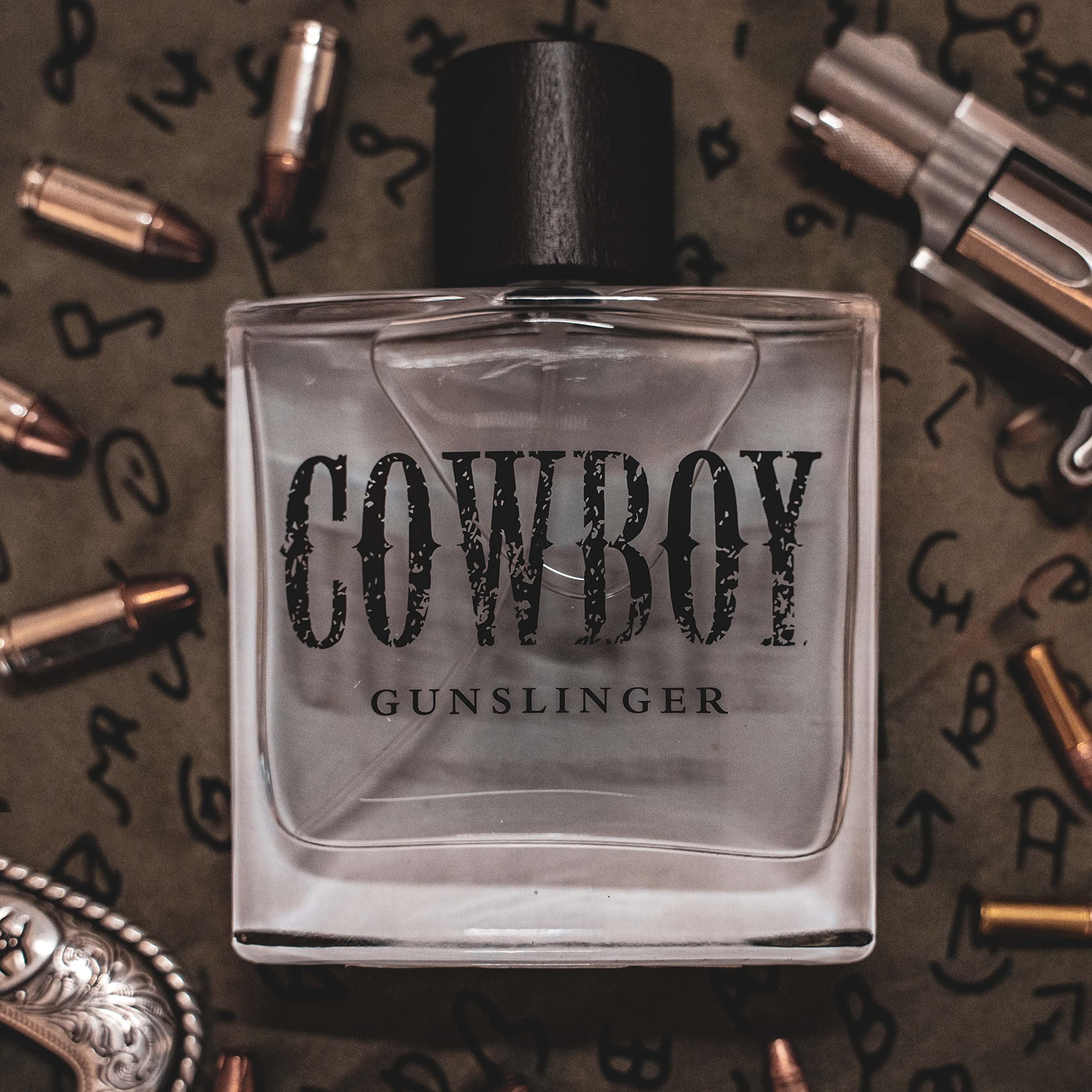 Tru Western Cowboy Gunslinger men's scent bottle in box
