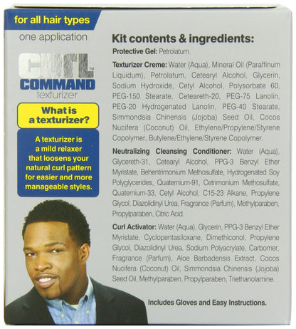 The contents of the Duke Curl Command hair kit unpacked highlighting the texturizing cream and neutralizing conditioner.