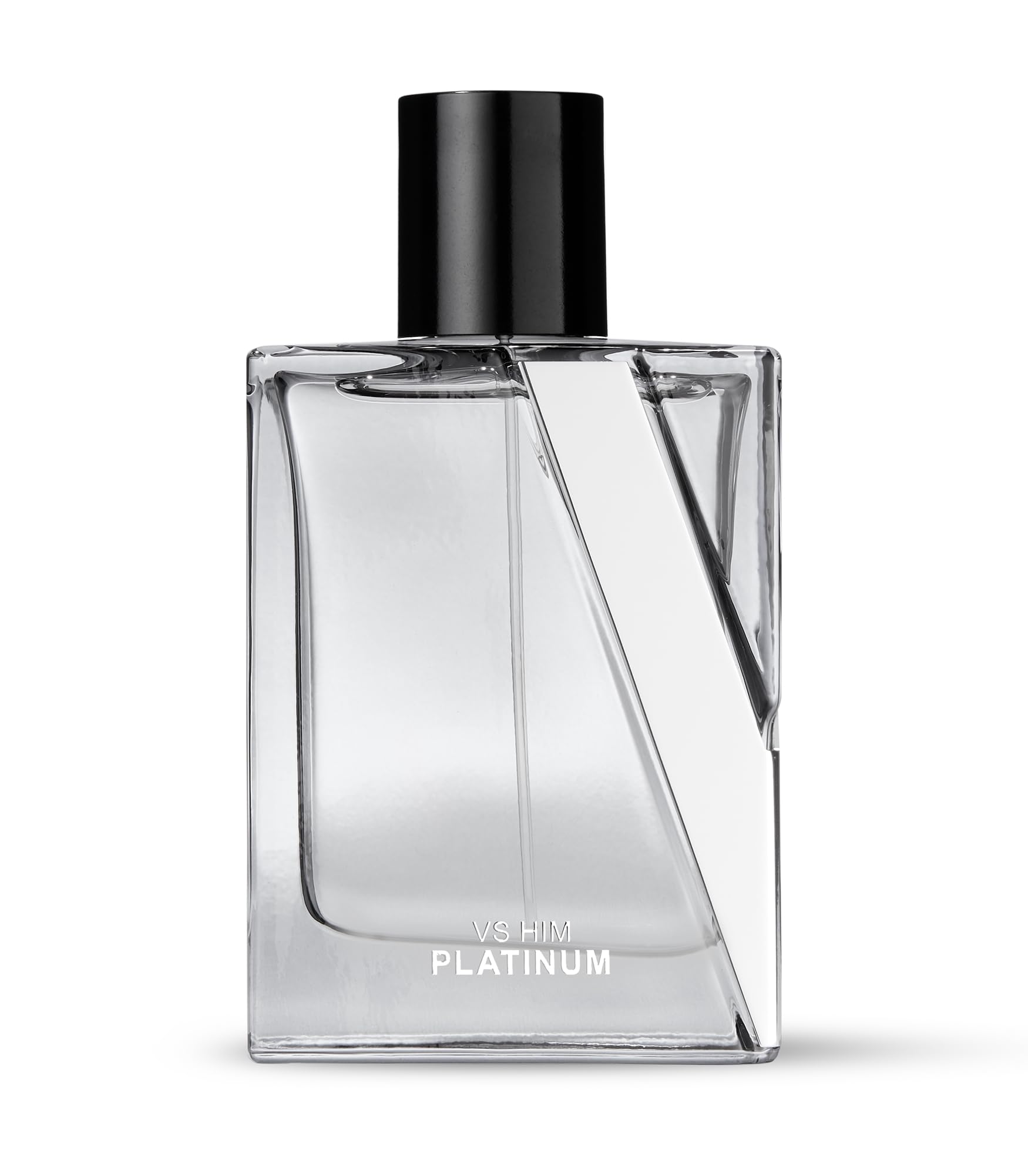Victoria's Secret VS Him Platinum 3.4 ounce perfume bottle side view