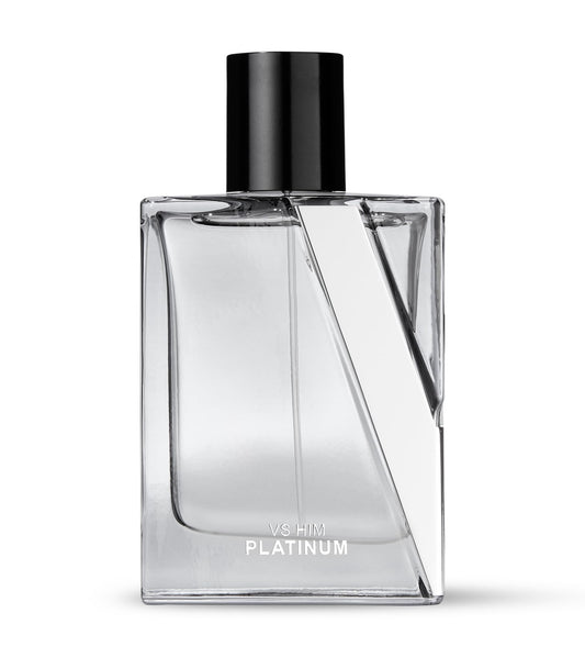 Victoria's Secret VS Him Platinum 3.4 ounce perfume bottle side view