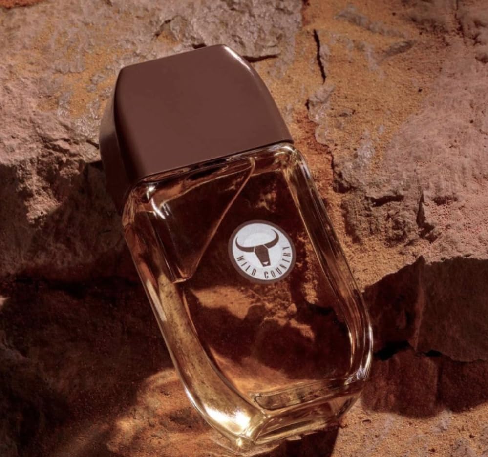 AVON Wild Country Men Cologne 3 Fluid Ounces packaging box design