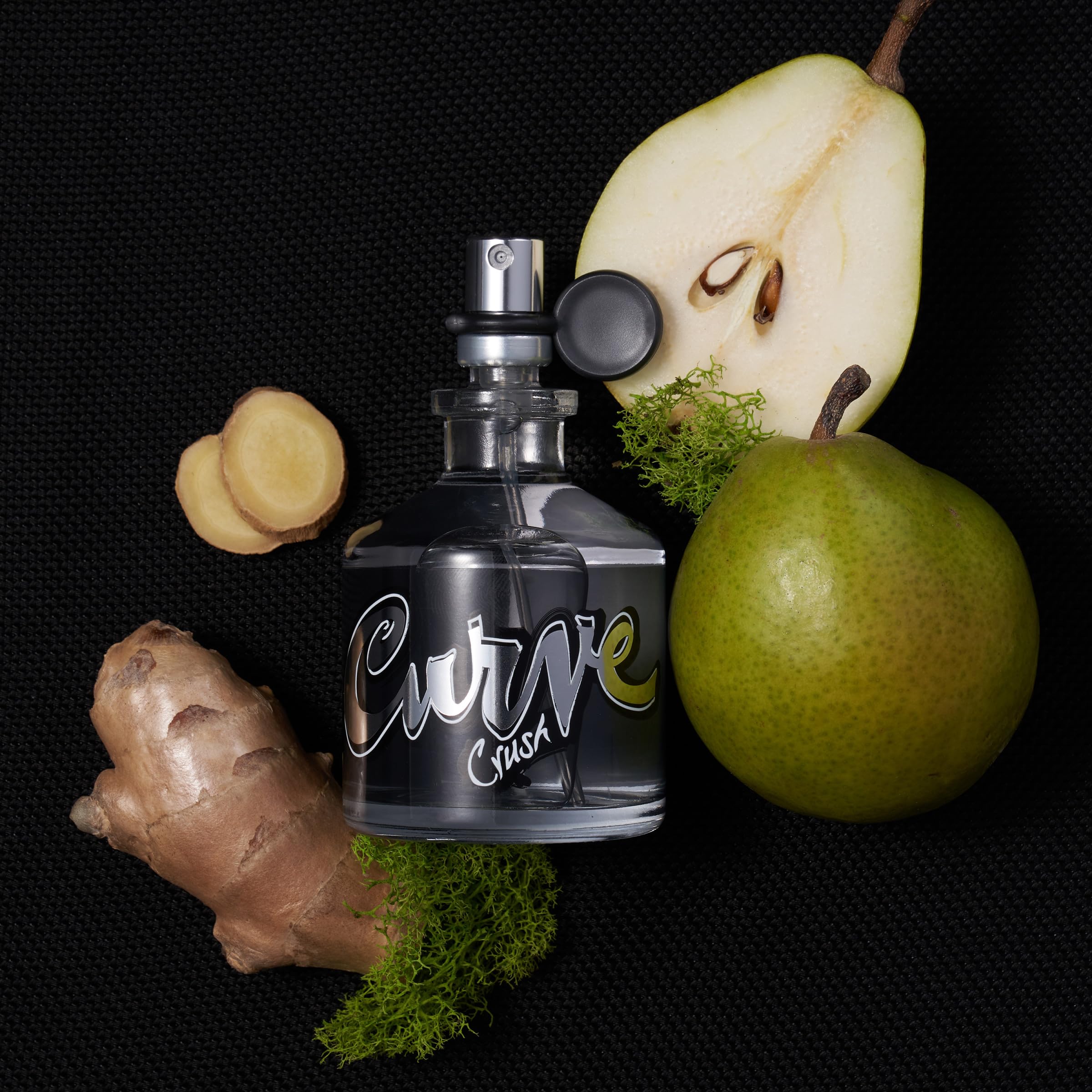 Curve Black and Curve Crush travel spray bottles