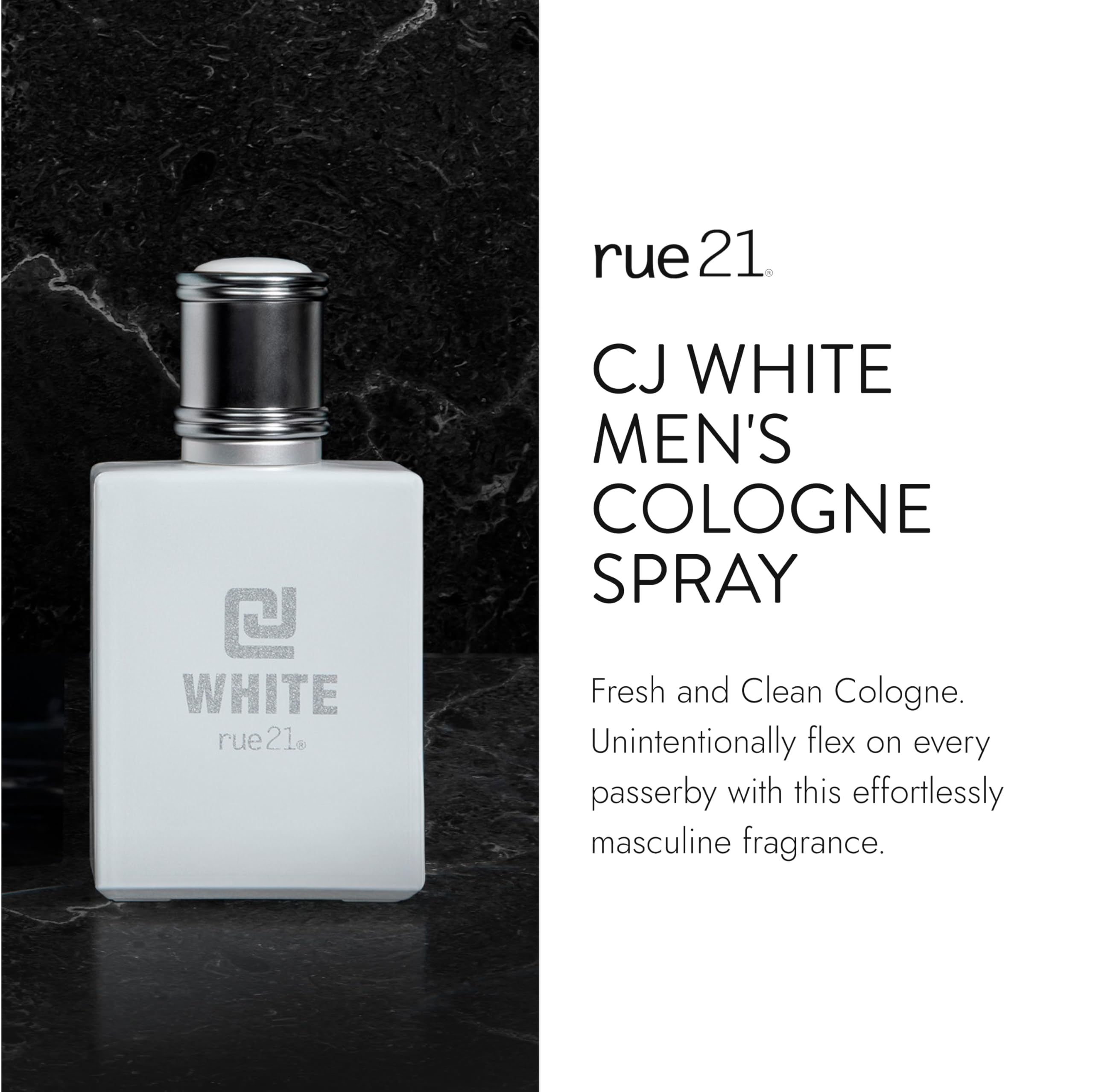 Rue 21 CJ Red 1.7 fluid ounce fragrance bottle packaging