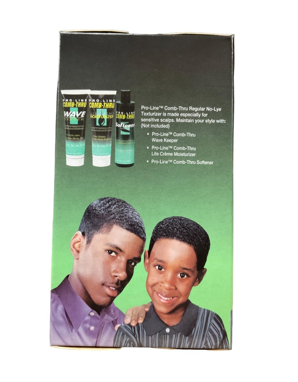 Pro-Line Comb-Thru Texturizer Regular Kit detailed view of product labeling and instructions.