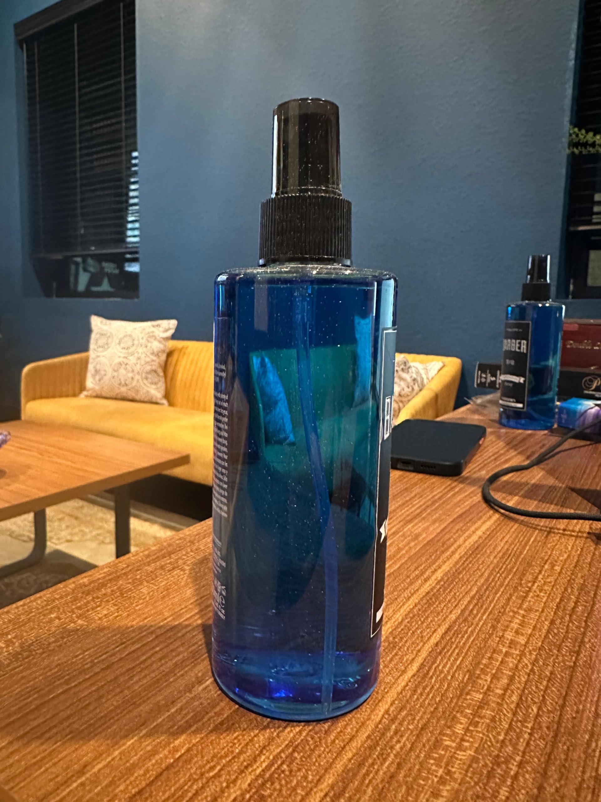 Professional barber aftershave spray packaging