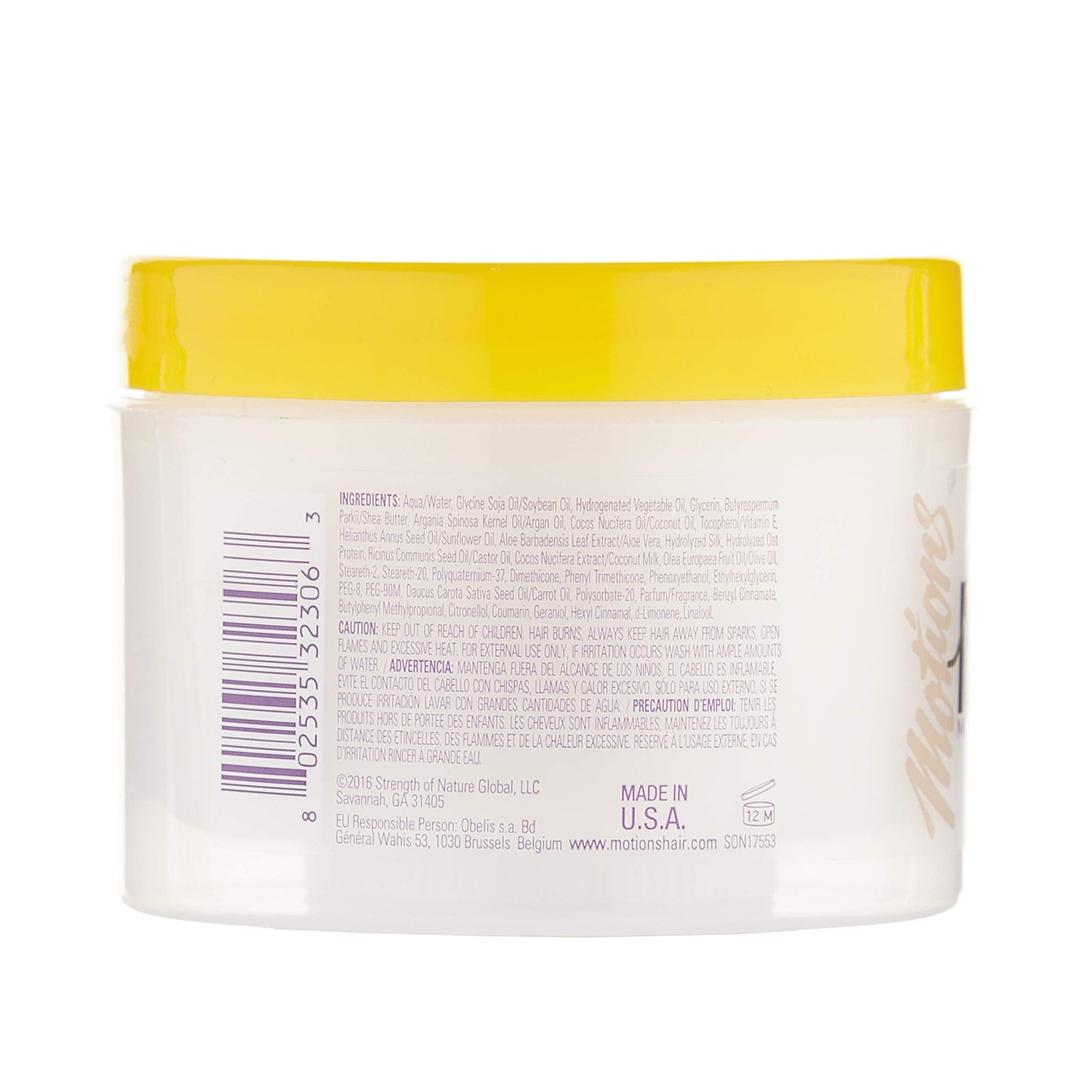 Motions Shea Butter Argan Oil and Coconut Oil Hairdressing three pack packaging