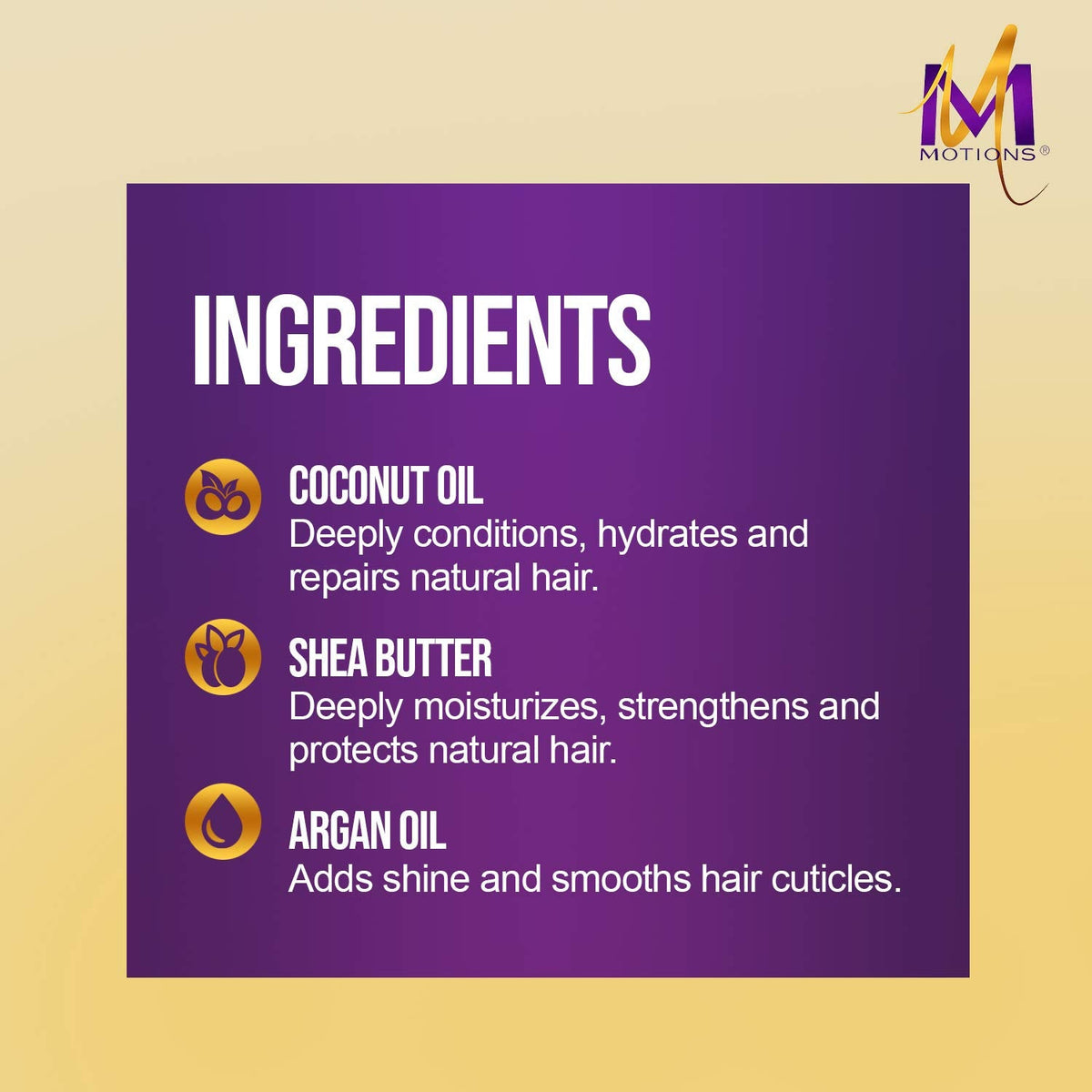 Motions textured hair and scalp moisturizer daily treatment jar back label