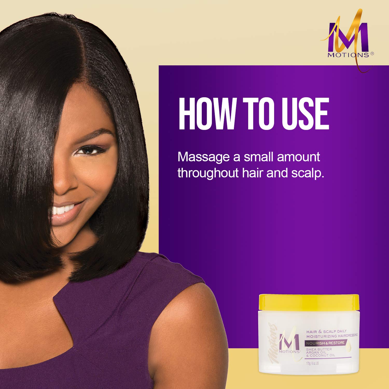 Motions imported daily moisturizing cream hairdressing for dry hair textures