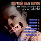 Unisex hair styling powder product demonstration on dry hair