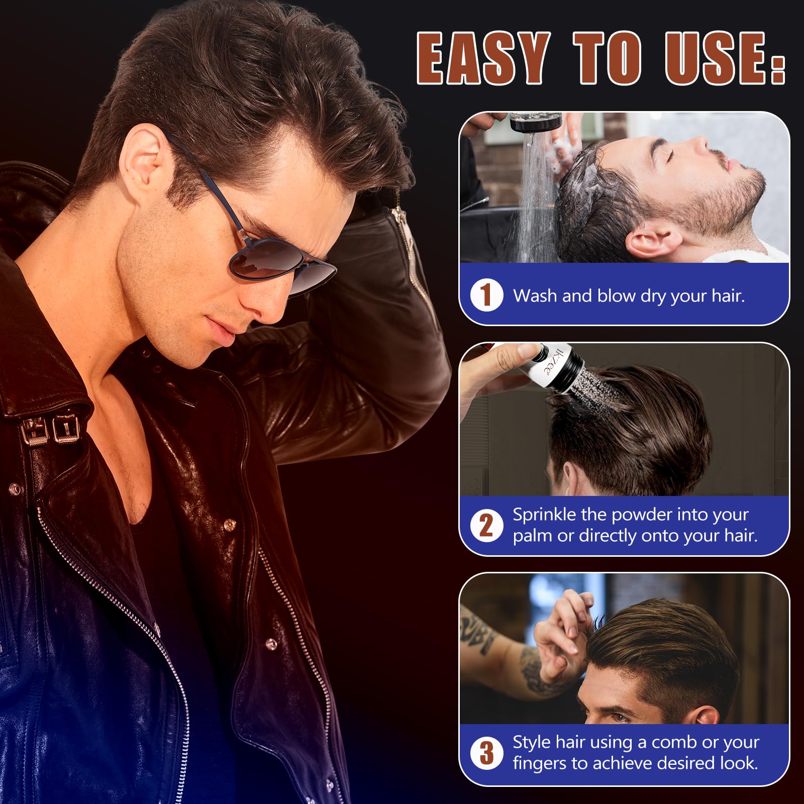 Premium imported texturizing powder for men and women grooming