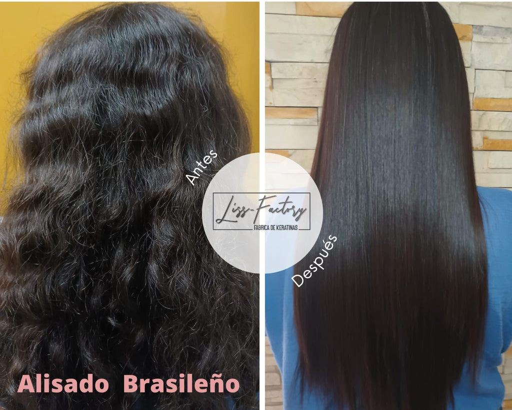 Imported Liss-Factory professional hair straightening salon grade formula texture and application side panel