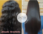 Imported Liss-Factory professional hair straightening salon grade formula texture and application side panel