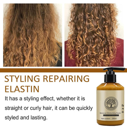 Back view of Utapossin Moroccan curl cream packaging details