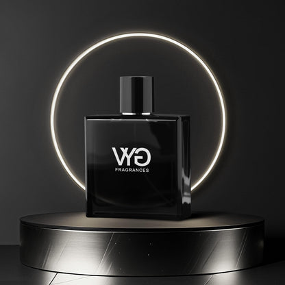Side profile of Vyg Pheromone perfume bottle for men