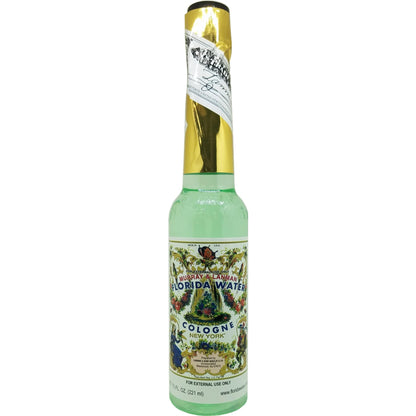 Six travel size bottles of Murray And Lanman Florida Water Cologne showcase