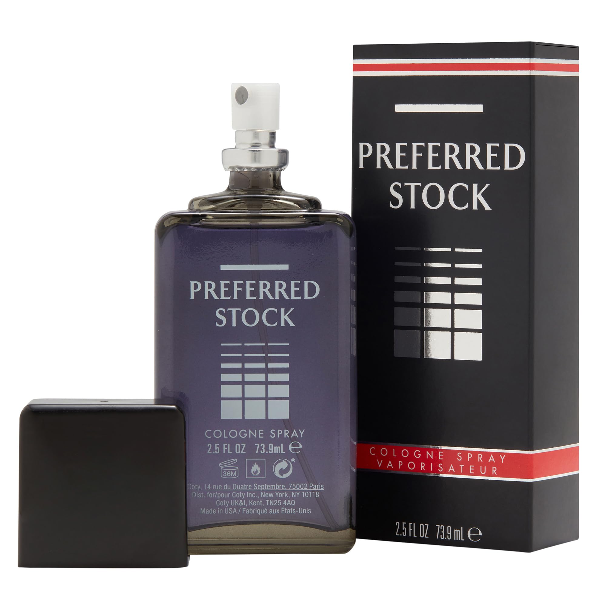 Stetson Preferred Stock masculine woody and leathery fragrance bottle