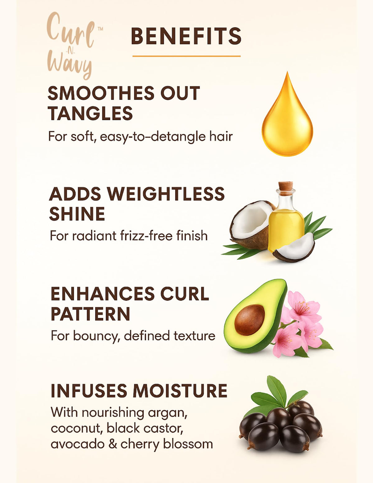 On Natural hair enhancer for natural hair and wigs
