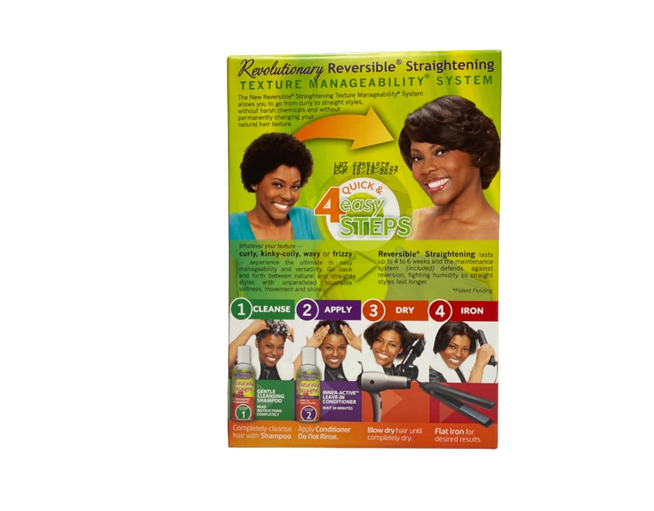 Beautiful Textures Texture Manageability System packaging showing long lasting humidity defense benefits