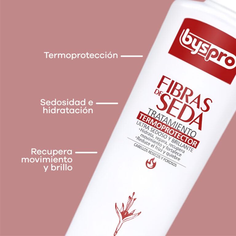 BYS Pro silk amino acid hair protectant back label with directions for use