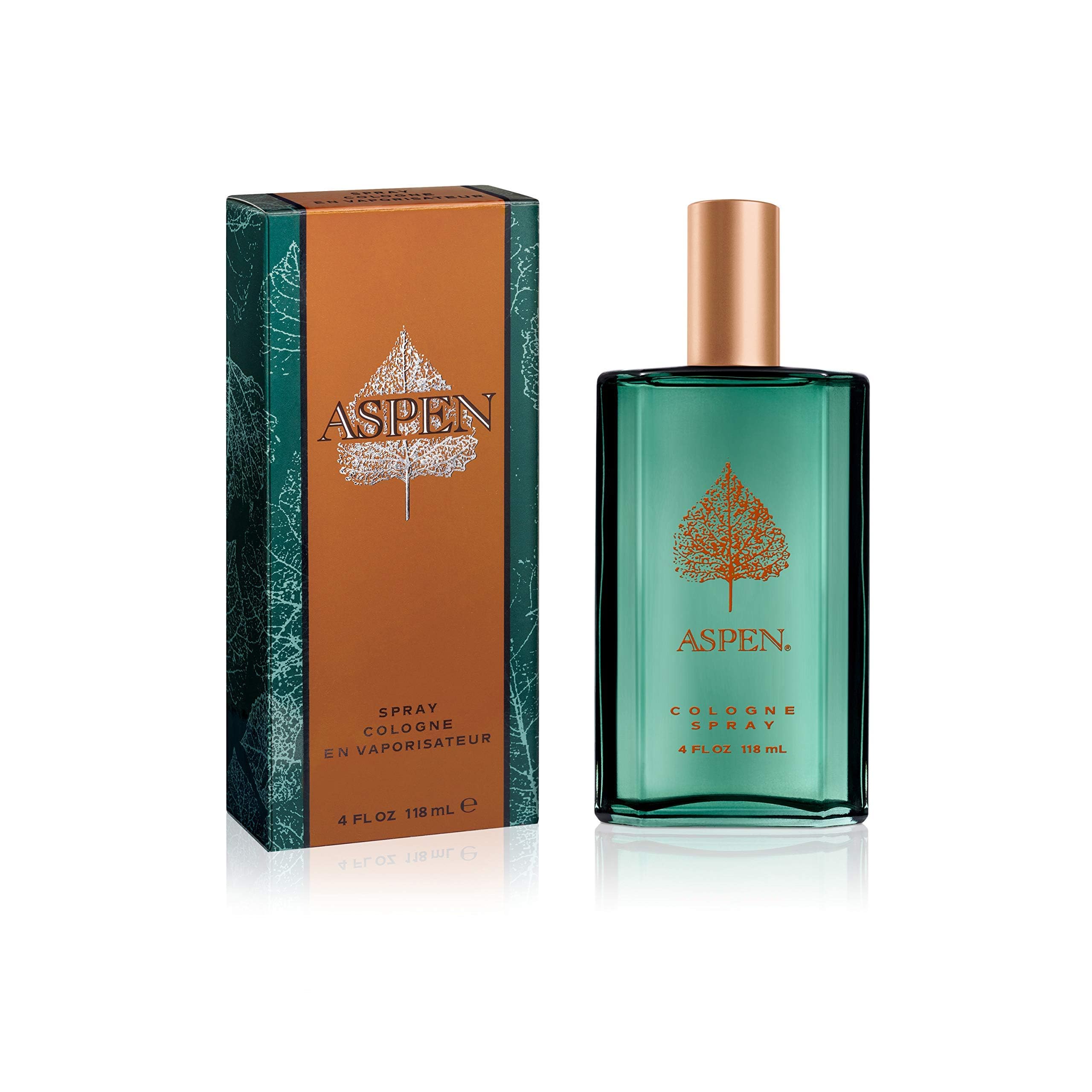 Aspen for men Eau de Cologne spray atomiser and cap close up