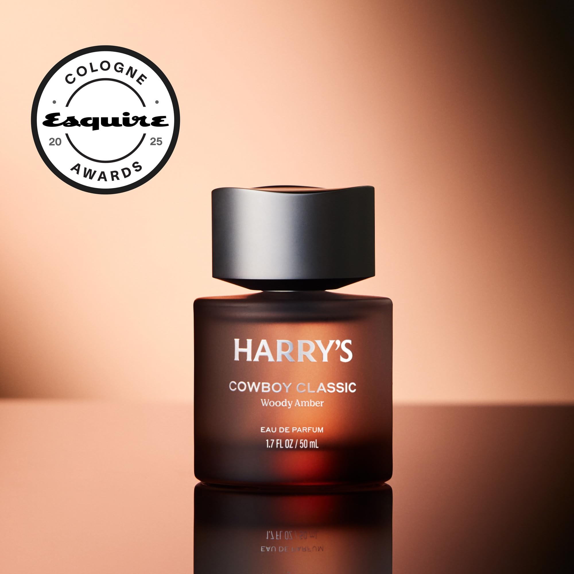Harry's Cowboy Classic woody amber fragrance packaging