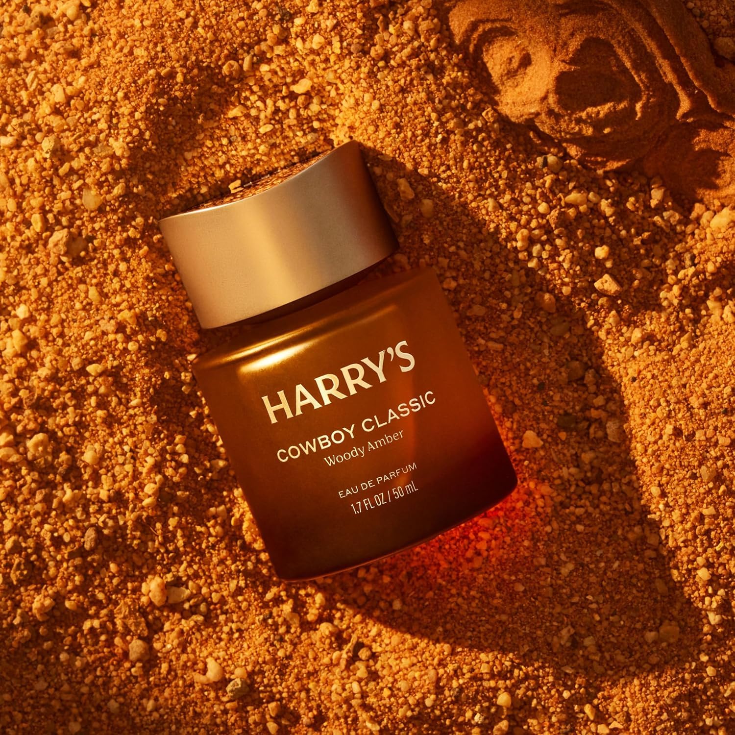 Premium Harry's fragrance bottle with metallic cap