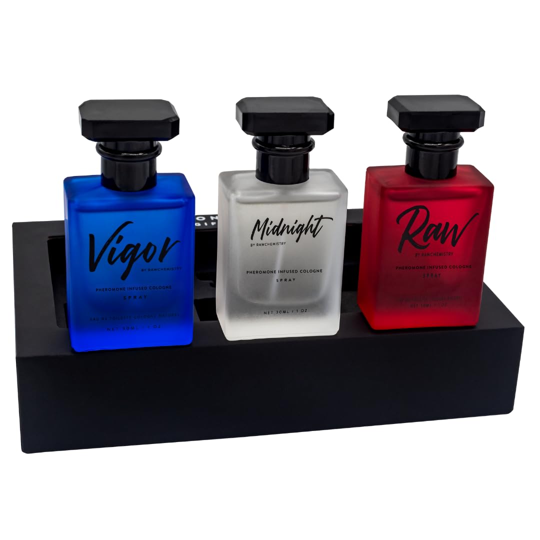 RawChemistry mens pheromone cologne gift set packaging detail