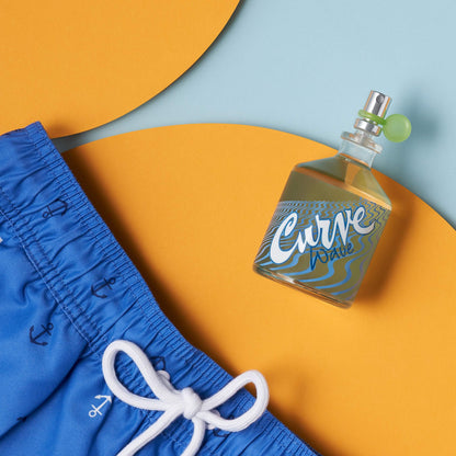 Refreshing aromatic aquatic Liz Claiborne Curve Wave cologne spray for men profile perspective