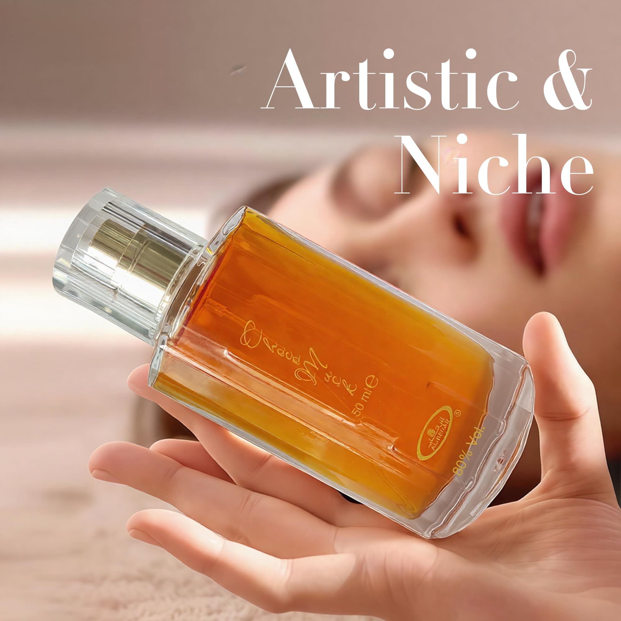 Side profile of Afluxe Choco Musk fragrance bottle