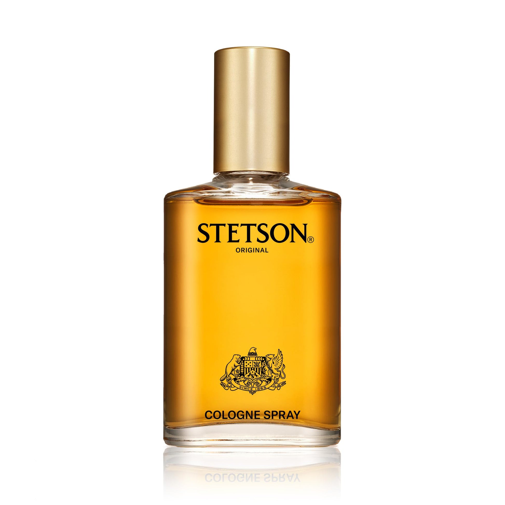 Stetson classic woody masculine fragrance 1.5 Fluid Ounce bottle displayed upright with its signature cap