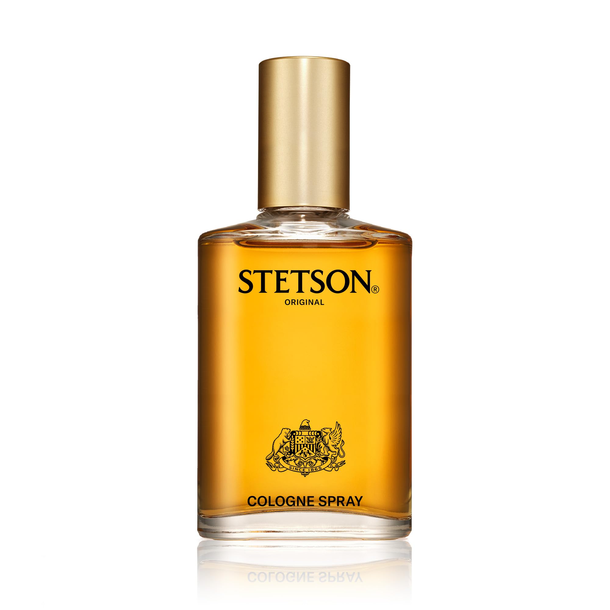 Stetson classic woody masculine fragrance 1.5 Fluid Ounce bottle displayed upright with its signature cap
