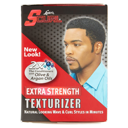 Luster hair styling cream texturizing kit displaying product details for coarse hair textures.