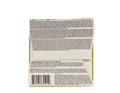 Back of Soft and Beautiful Botanicals Texturizer box with ingredient list