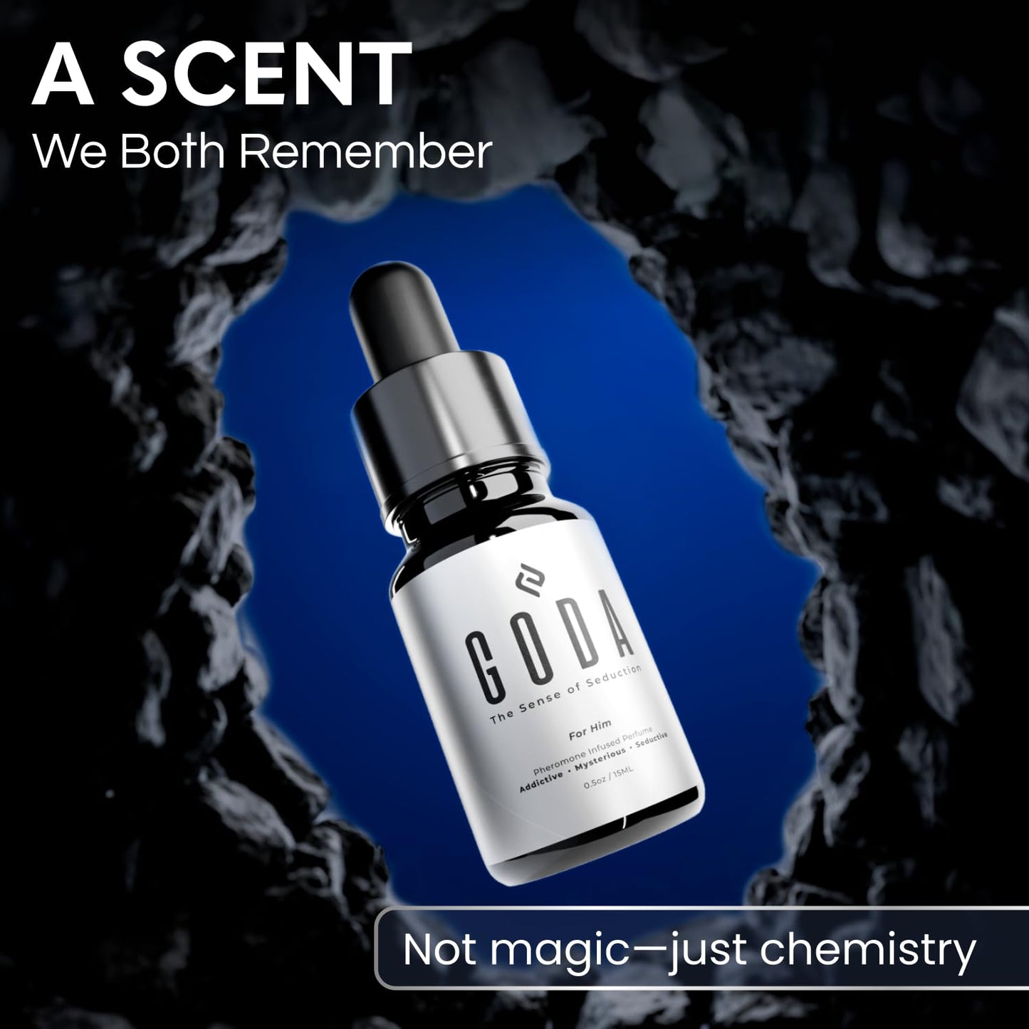 Top view of Goda Pheromones Cologne set