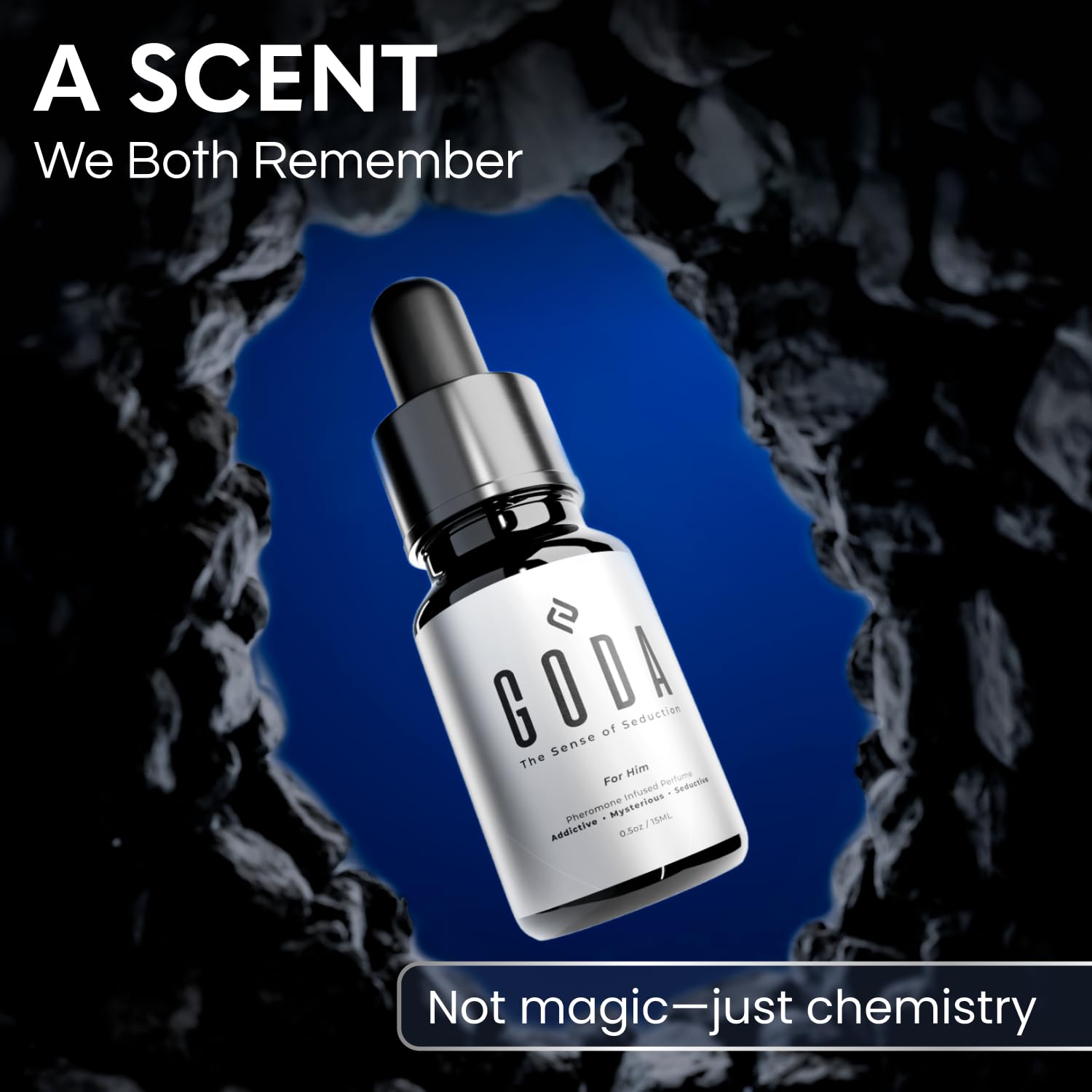 Top view of Goda Pheromones Cologne set