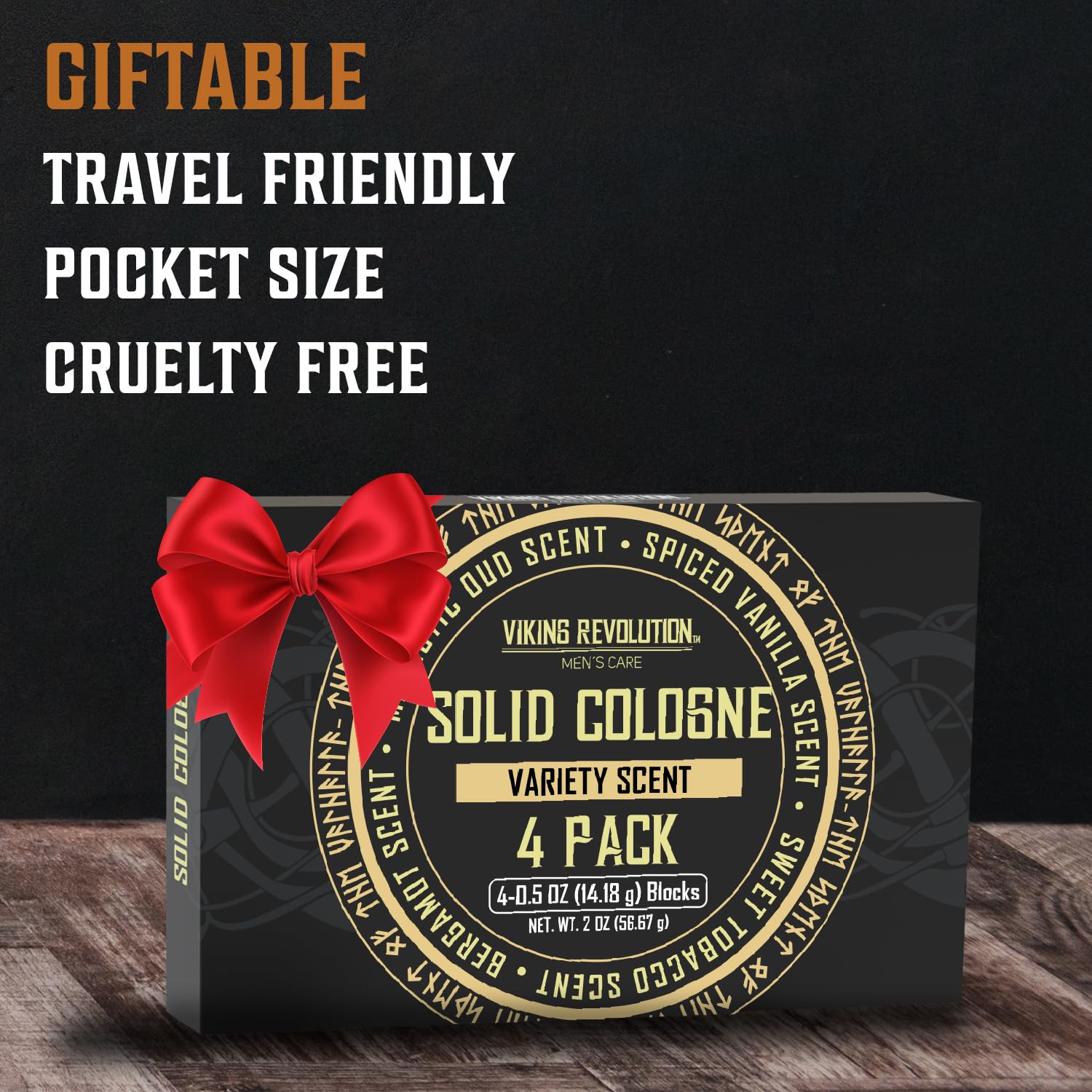 Viking Revolution Bergamot solid cologne travel size