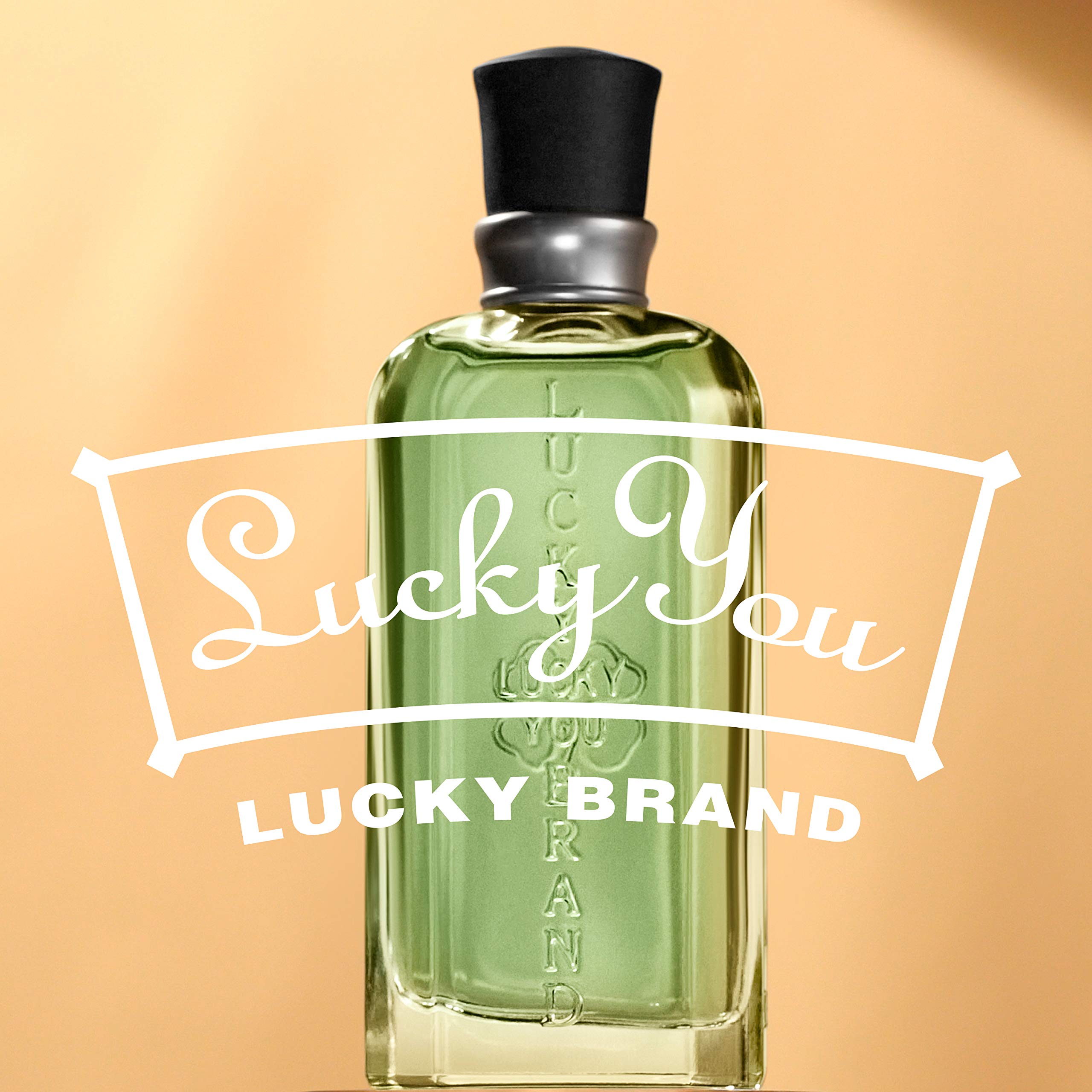 Authentic USA imported Lucky Brand Lucky You everyday men's fragrance spray bottle.