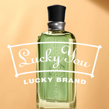 Authentic USA imported Lucky Brand Lucky You everyday men's fragrance spray bottle.
