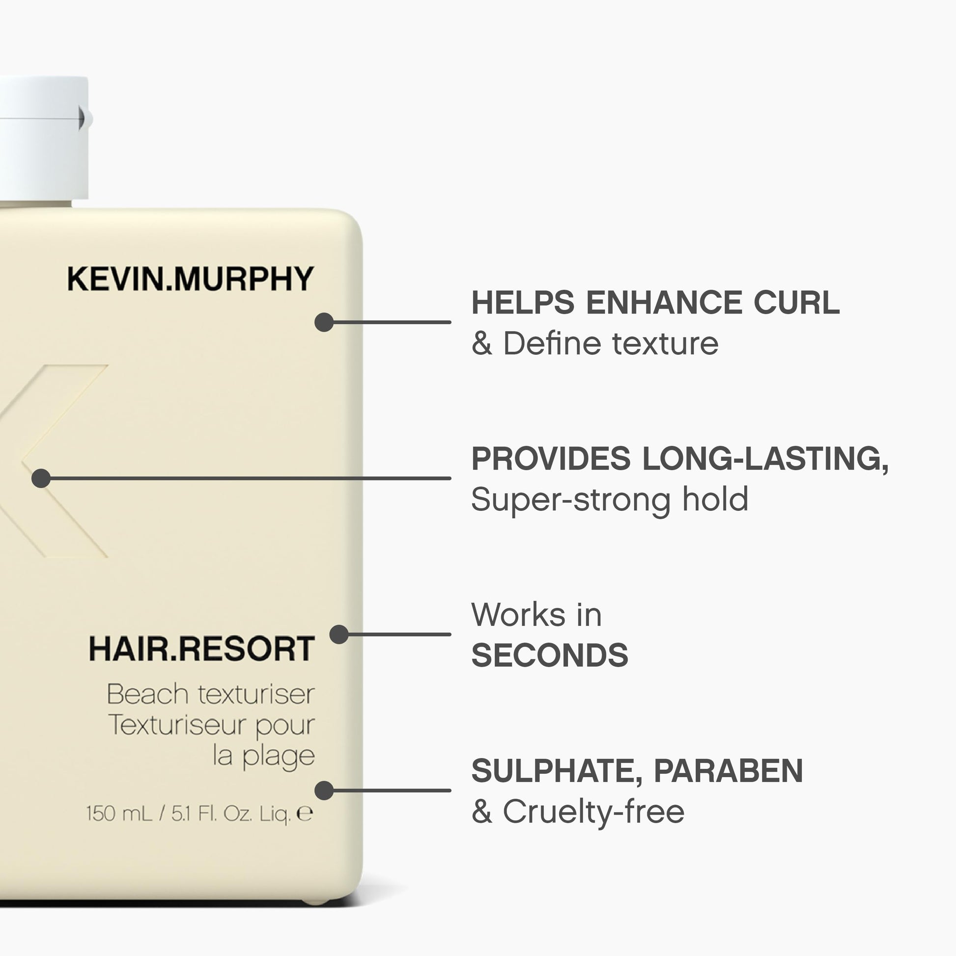Authentic USA imported Kevin Murphy hair texturizer for curls