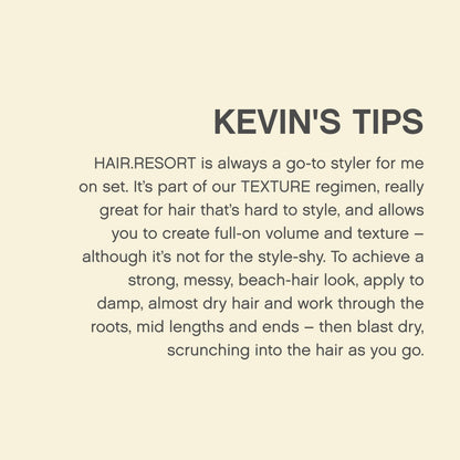 Kevin Murphy Hair Resort 150ml premium salon product packaging