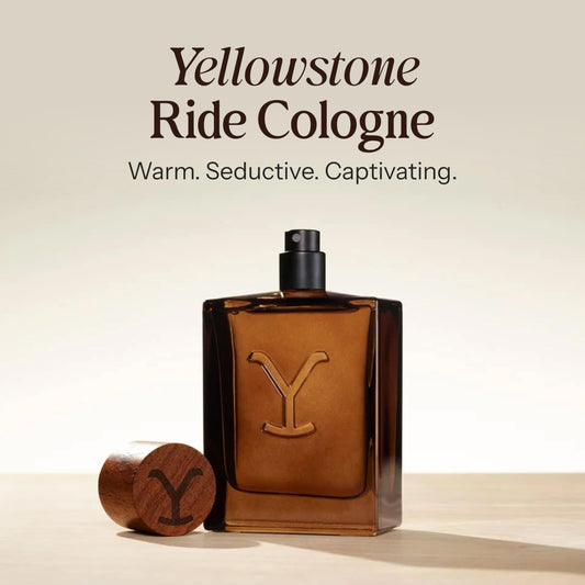 Yellowstone Ride men's cologne packaging box side view