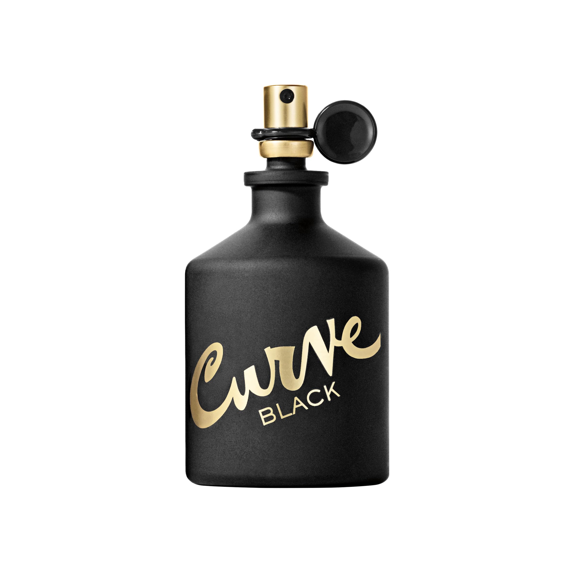 Curve Black fragrance bottle showing the sleek masculine design
