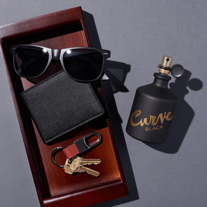 Authentic USA imported Curve Black perfume bottle in packaging