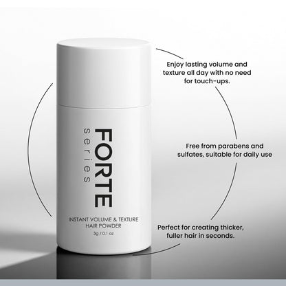 Forte Series Fine Hair Texture Powder product sizing details
