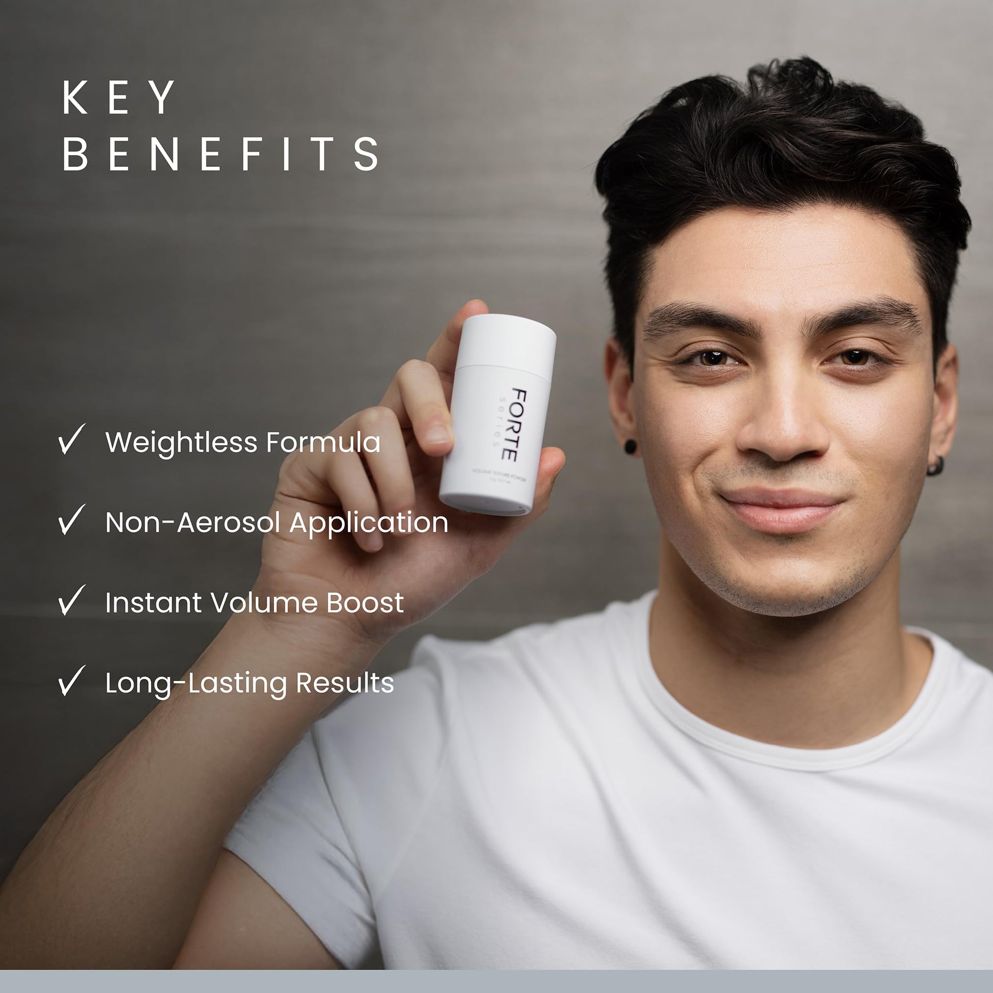 Forte Series Lightweight Matte Hair Powder overhead view