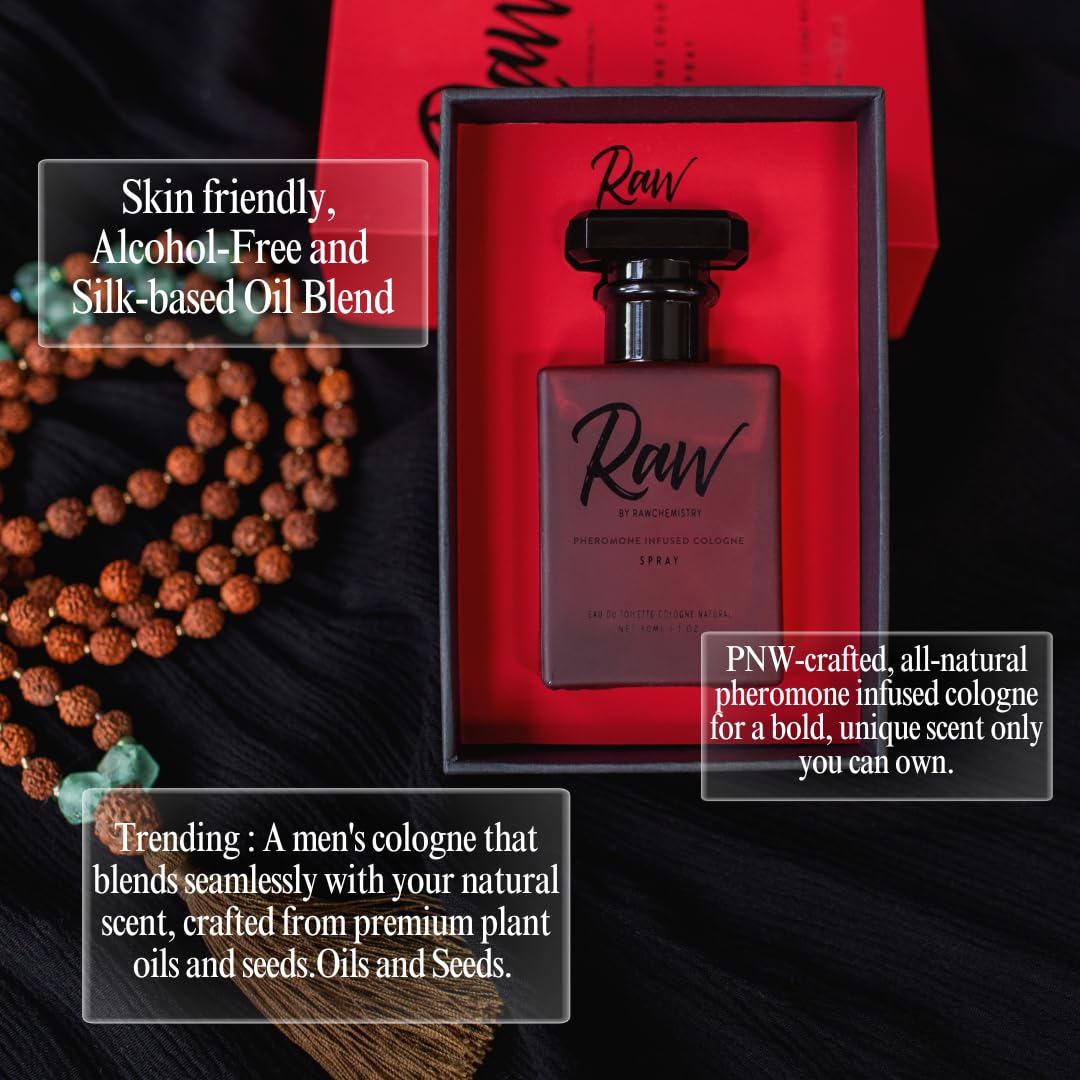 Side profile of RawChemistry 30 milliliter pheromone cologne