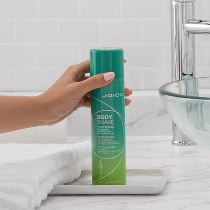 Joico texturizing finisher spray nozzle details for even mist distribution