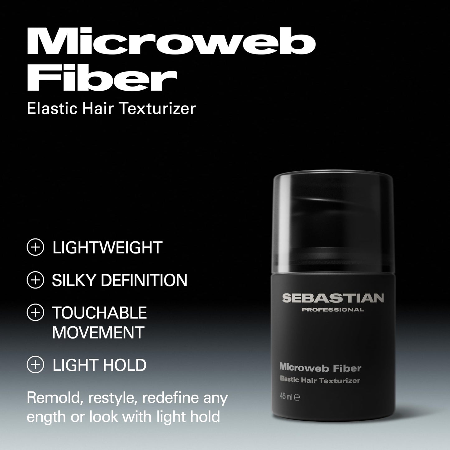 Sebastian Professional styling texturizer open jar displaying the micro-fiber styling cream texture